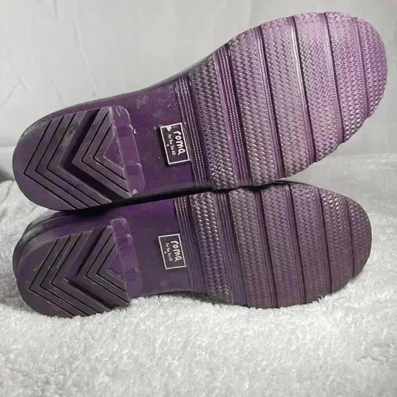 ROMA For You For All Emma Mid Rain Boot Womens Size 8 Purple Color - Picture 8 of 12